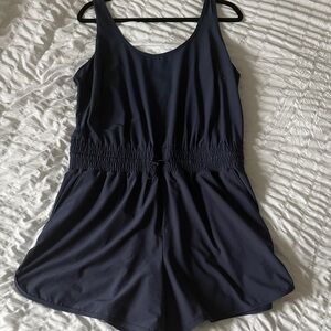 Navy Blue A&F Shorts Romper